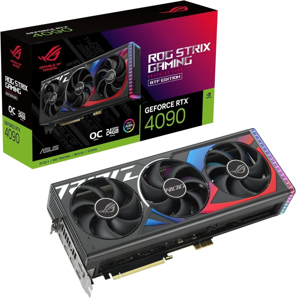 ASUS ROG Strix GeForce RTX 4090 24GB GDDR6X OC Gaming Graphics Card