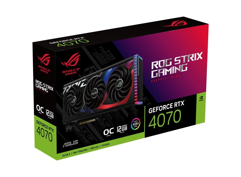 ASUS ROG Strix GeForce RTX 4070 Ti 12GB GDDR6X Gaming Graphics Card