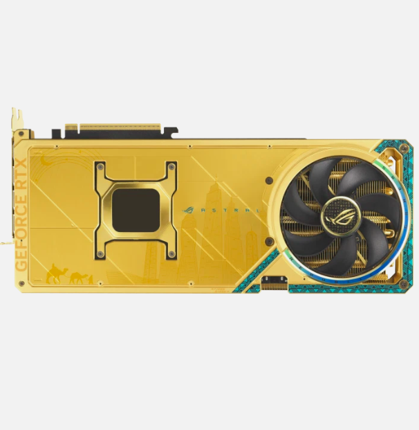 ASUS ROG Astral RTX 5090 Dhahab OC Packaging and Included Accessories